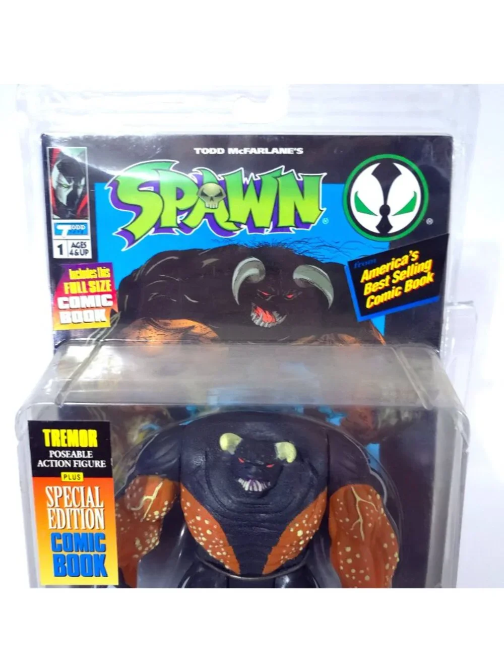 Vintage 1994 Todd McFarlane's Spawn Series 1 Tremor Action Figure NEW - Picture 8 of 12